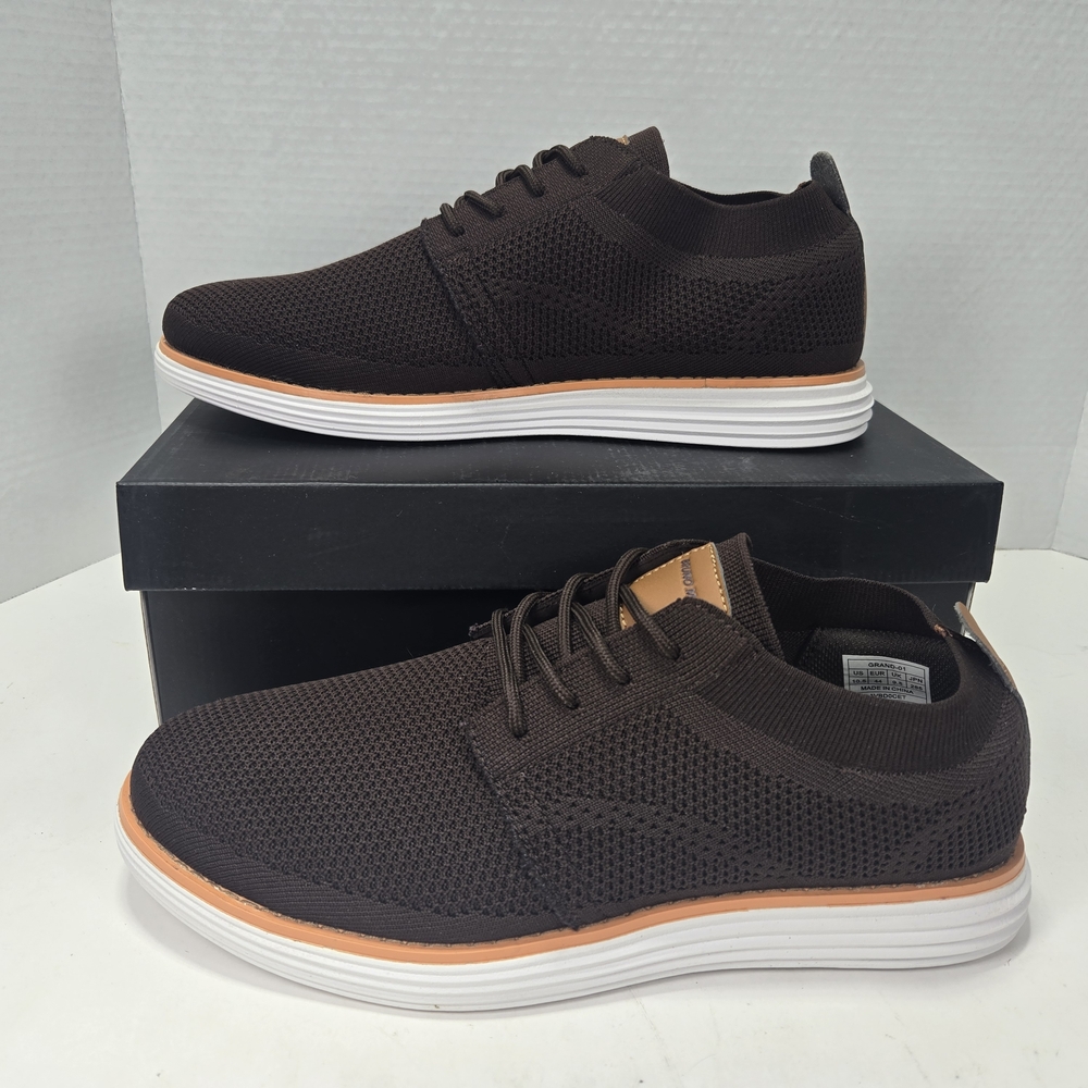 Bruno Marc Grand-01 Men's Dark Brown Ultra Light Mesh Oxfords Size 10.5 10 1/2 - Picture 6 of 13